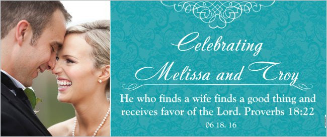Create Your Own Wedding Party 2.5' x 6' Banner (Sample Shown)